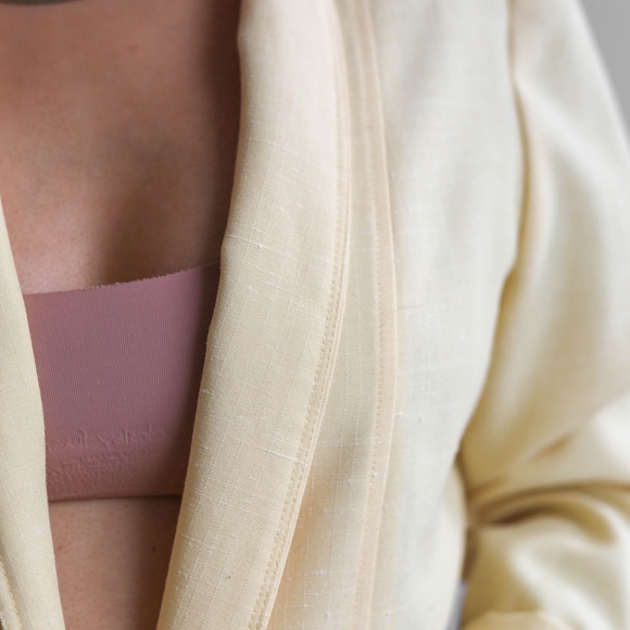 Vintage Yellow Blazer (made in Canada) - Picture 2 of 4